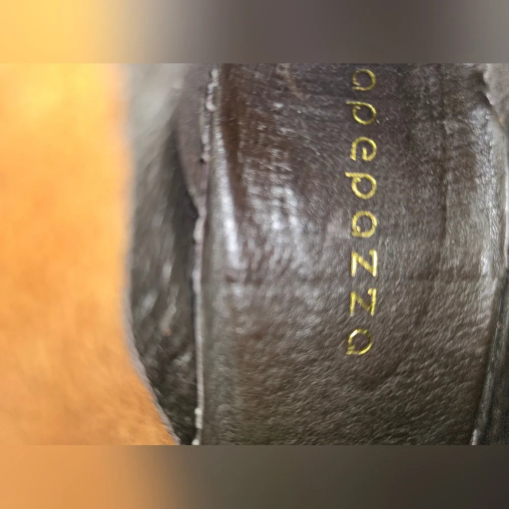 Apepazza Knee High Back Lace Leather Wedge Boots - Picture 12 of 12